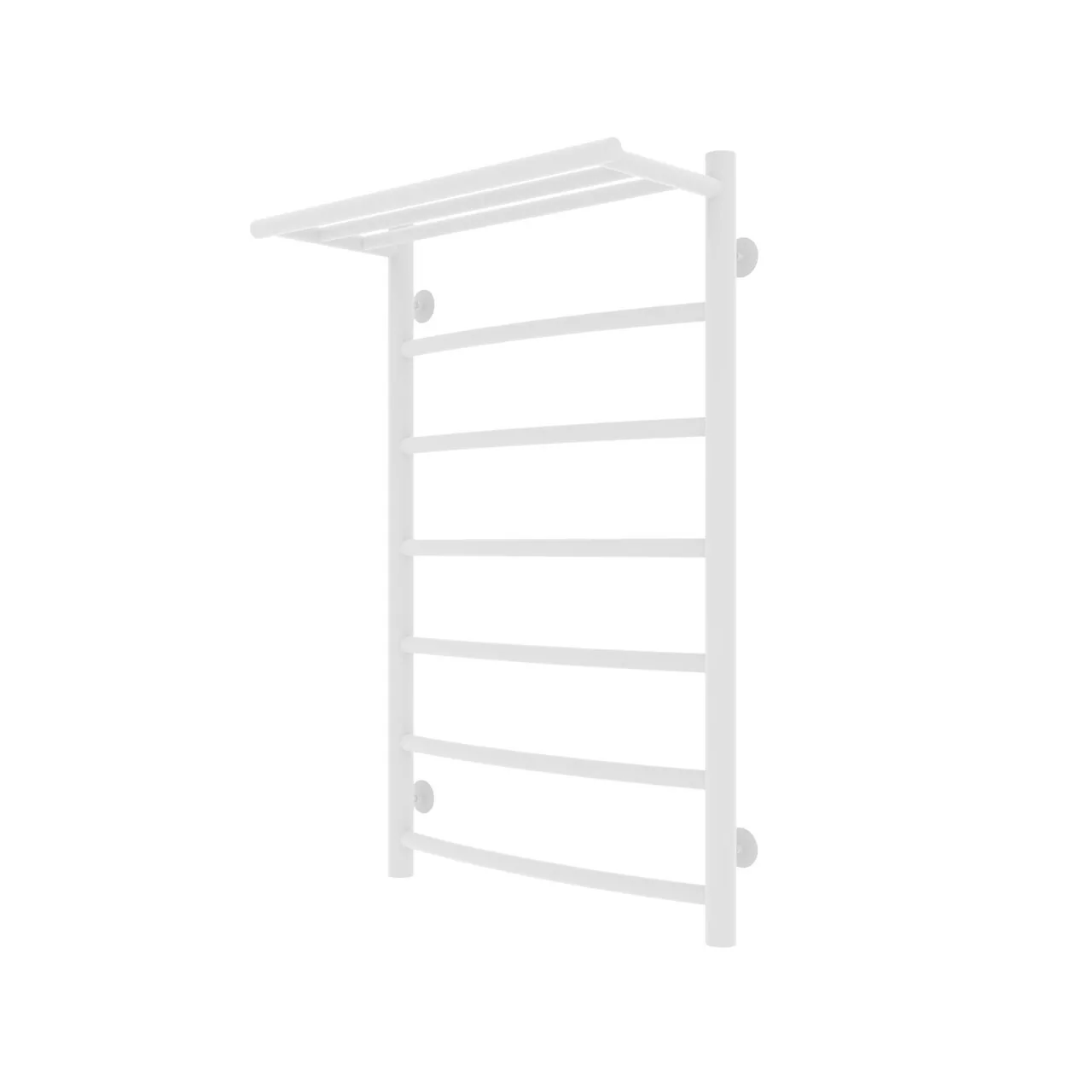 Полотенцесушитель водяной Laris Классик П7 500х800 с полкой, белый матовый