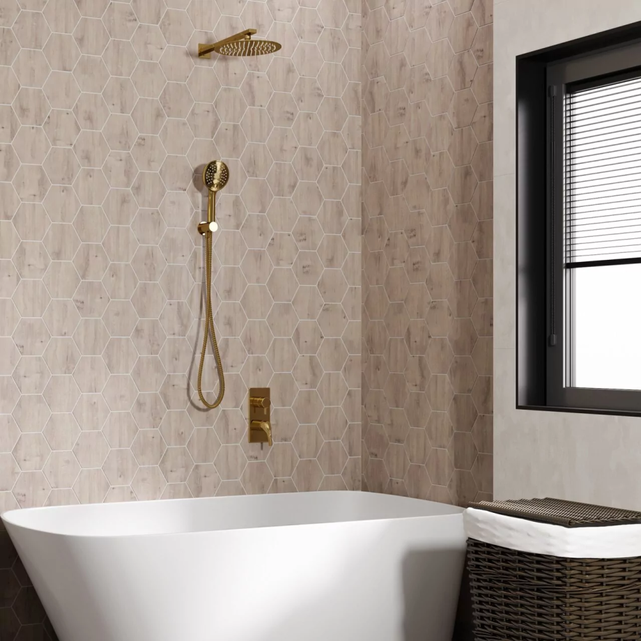 Душевой комплект WasserKraft A71207 глянцевое золото