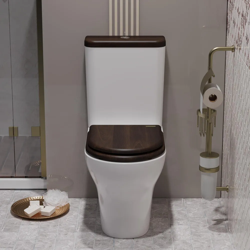 Унитаз-компакт Opadiris Палермо OS24724A белый, антикварный орех