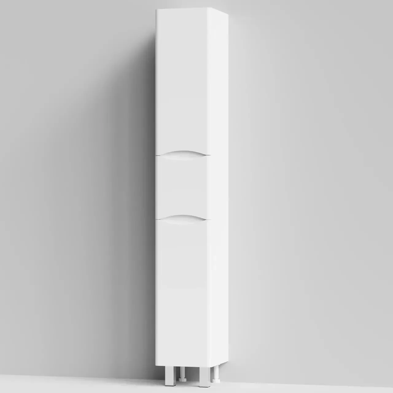 Пенал Vod-ok Адель 30 L/R, 2 двери, 1 ящик, напольный, с корзиной, белый + 13 цветов от магазина Vanna-Vanna.ru!