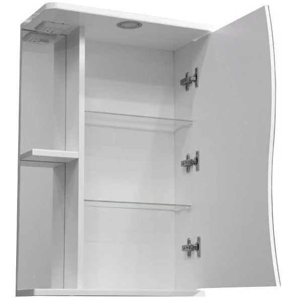 Зеркало-шкаф Stella Polar Волна Верея 50 R свет, белый