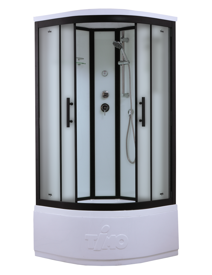 Душевая кабина Timo Standart T-6600 Black Fabric (100*100*220)