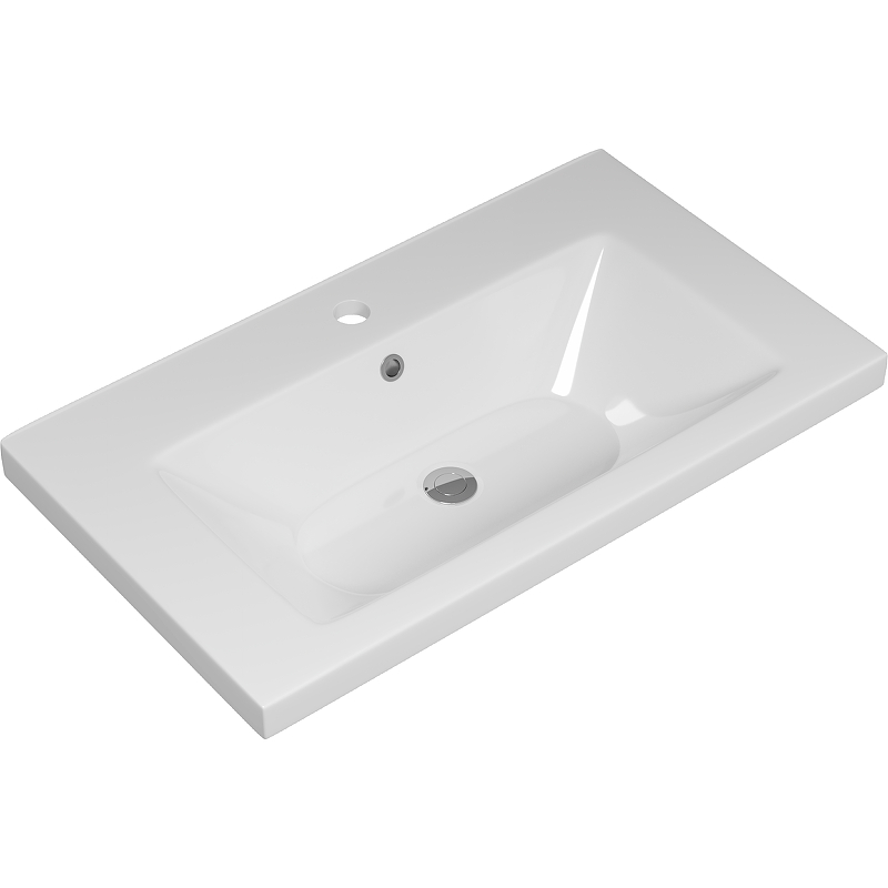 Тумба с раковиной Brevita Alicante 80 подвесная, белый