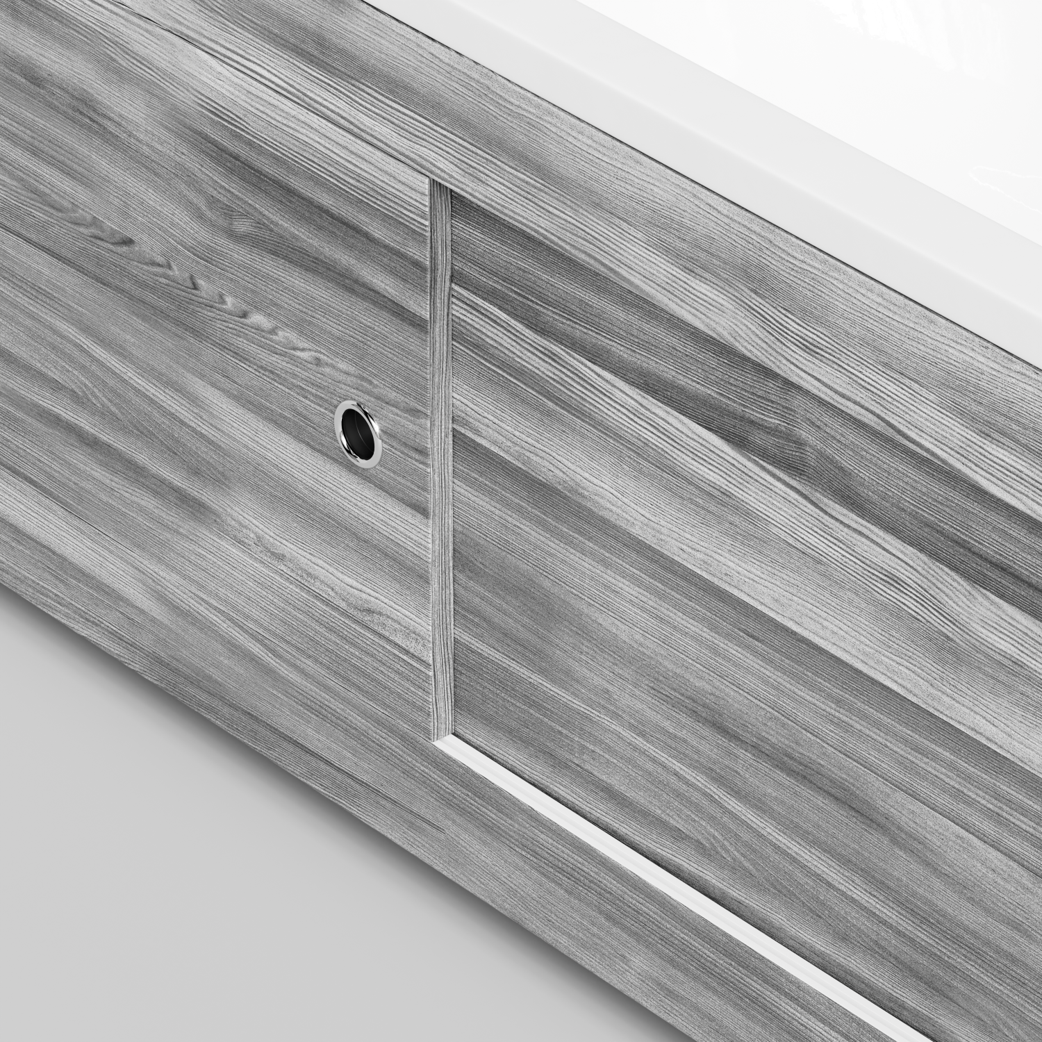 Экран под ванну Vod-ok Купе 180 раздвижной Лиственница структурная контрастно-серая