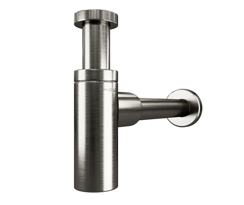 Сифон для раковины WasserKraft Wiese A172 оружейная сталь