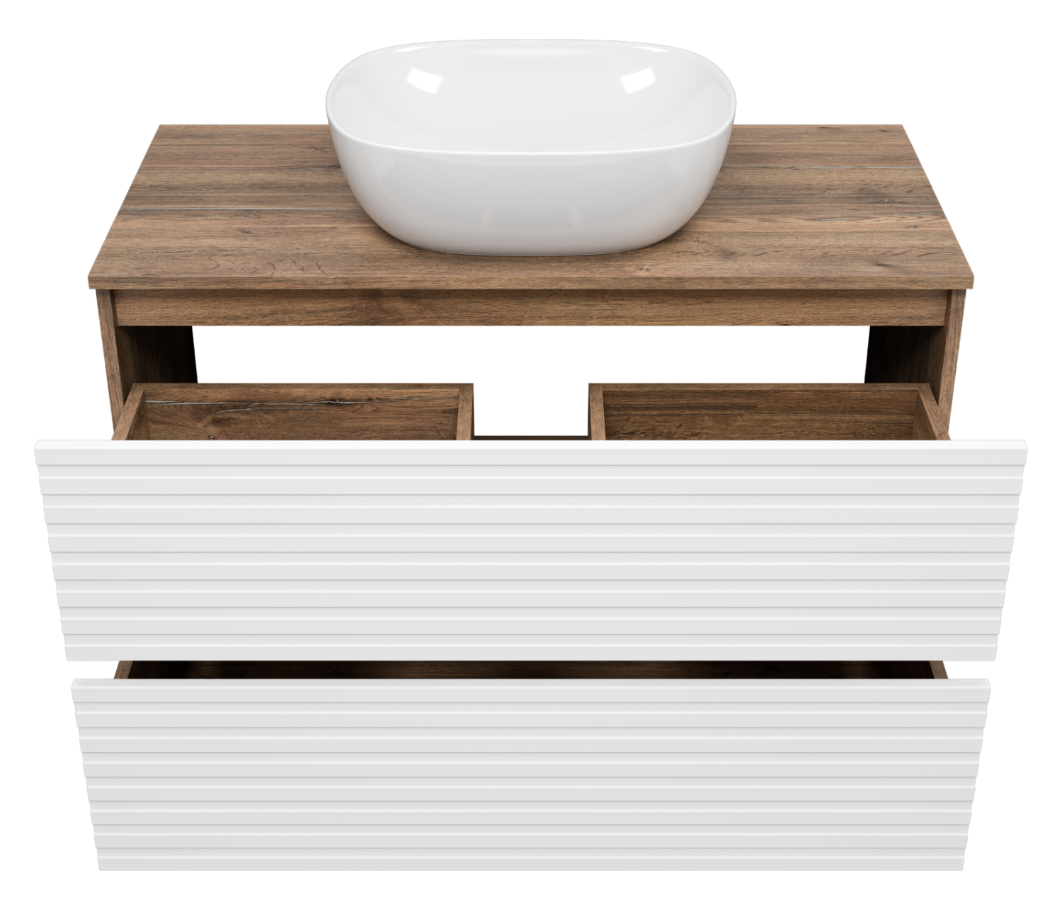 Тумба с раковиной Brevita Dakota 100, белый