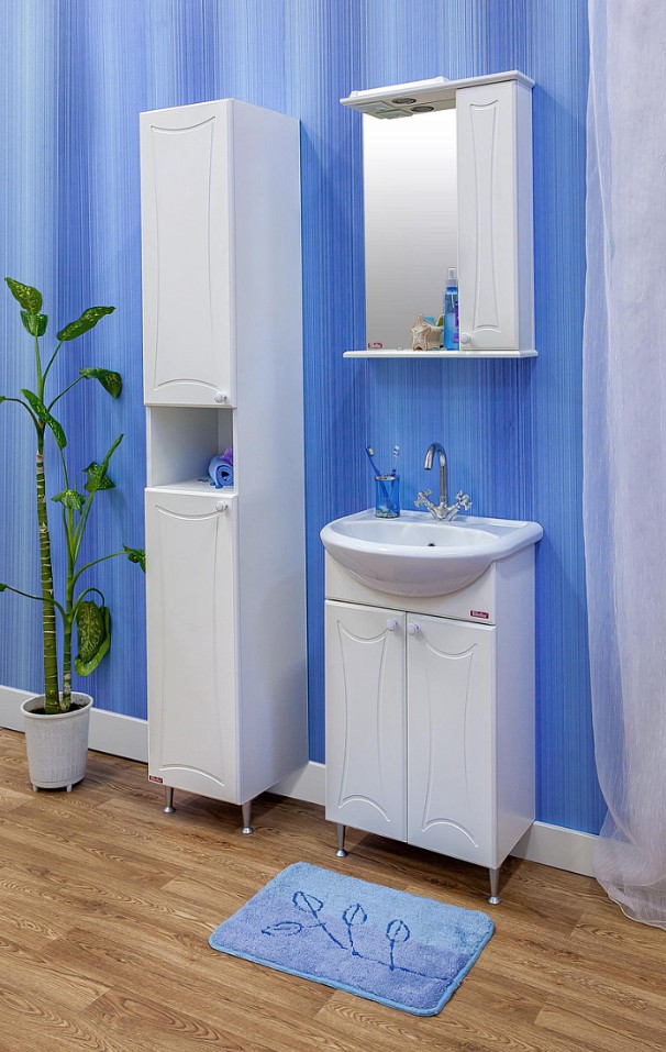 Тумба Sanflor Карина 50 с раковиной Уют 50