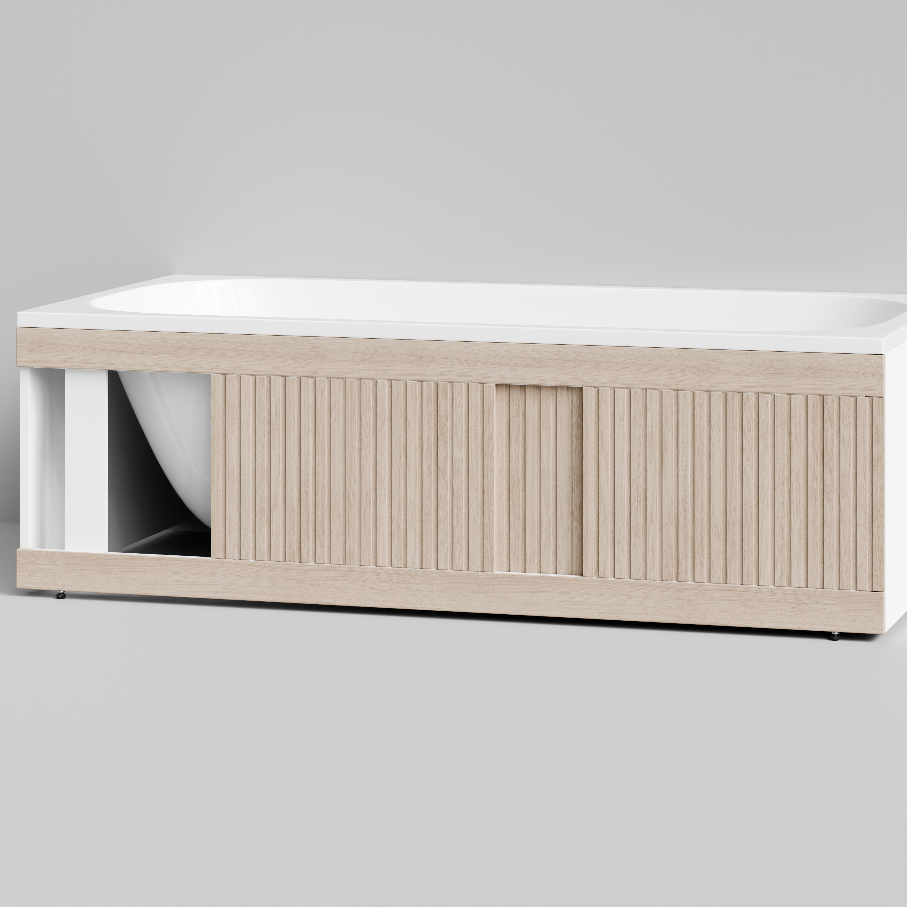 Экран под ванну Vod-ok Тач 170 раздвижной дуб + 15 цветов