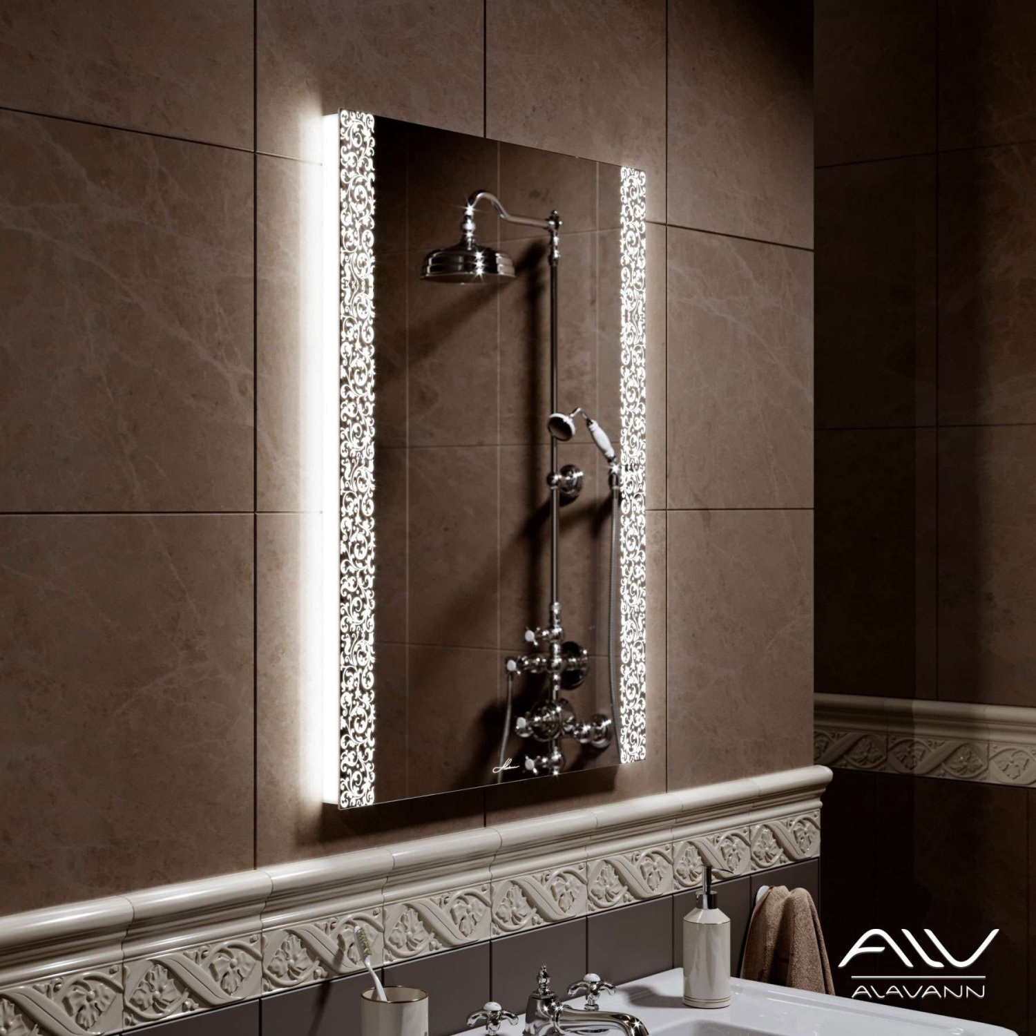 Зеркало Alavann Delveto 60 свет, ИК выключатель