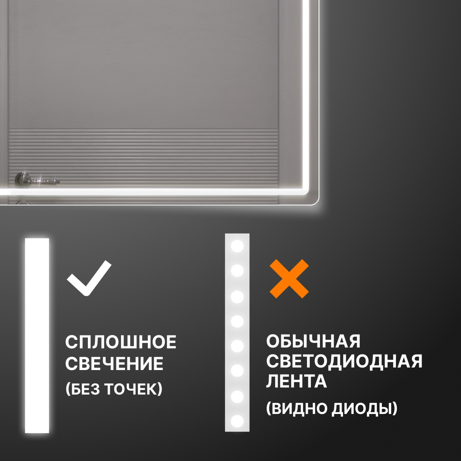 Зеркало-шкаф Vigo Geometry Classic 60 свет