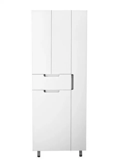 Пенал Style Line Оптима 70 напольный с корзиной, белый