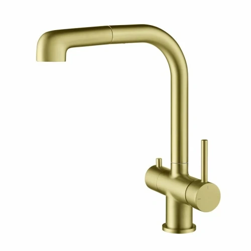 Смеситель для кухни Timo Saona 2346/17FL золото матовое от магазина Vanna-Vanna.ru!