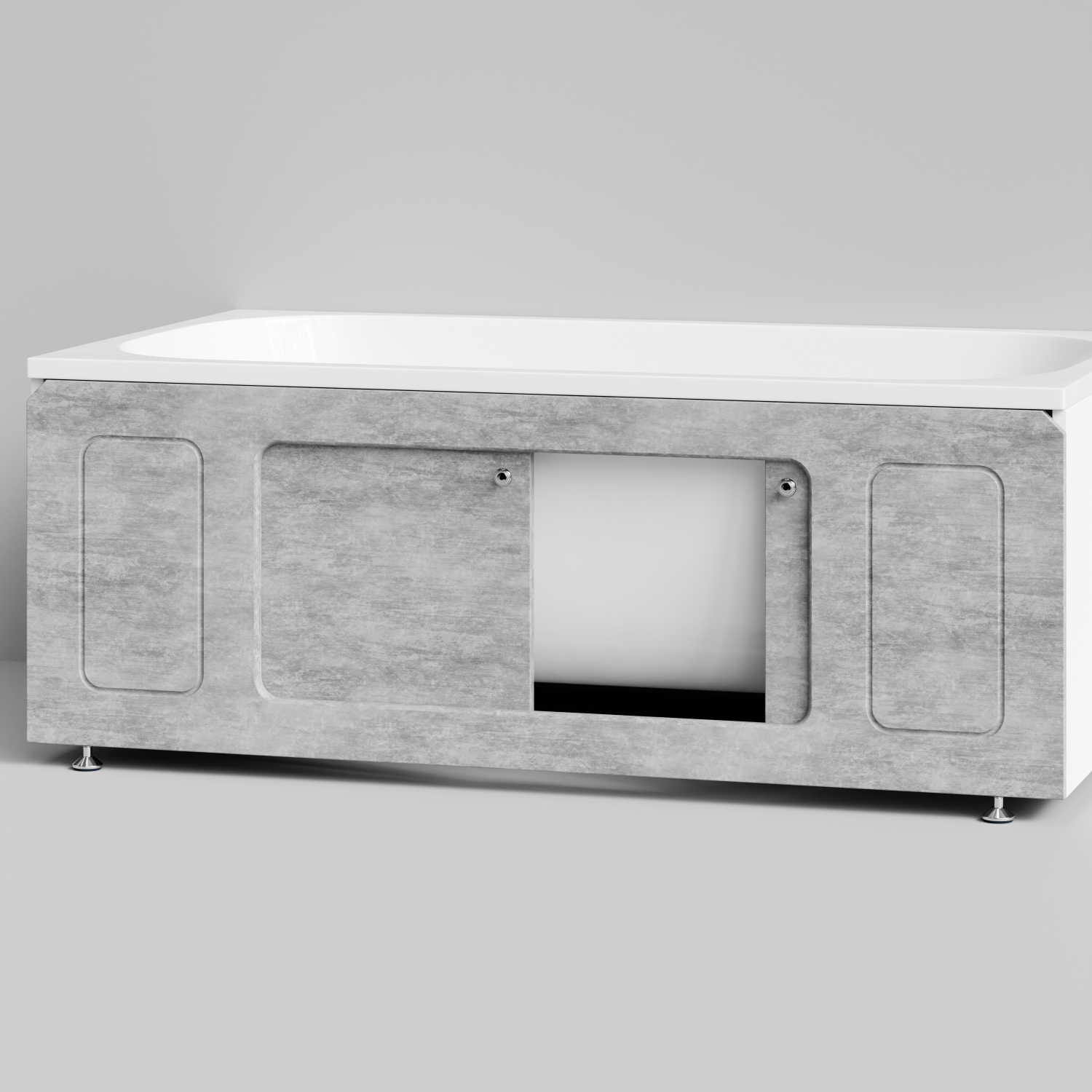 Экран под ванну Vod-ok Лидер 150 раздвижной Горный камень