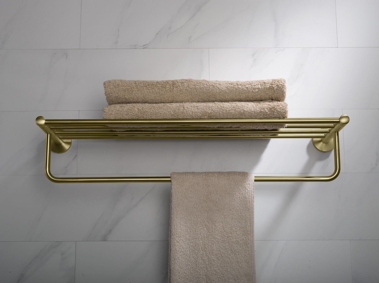 Полка для полотенец Timo Saona 13058/17 золото матовое