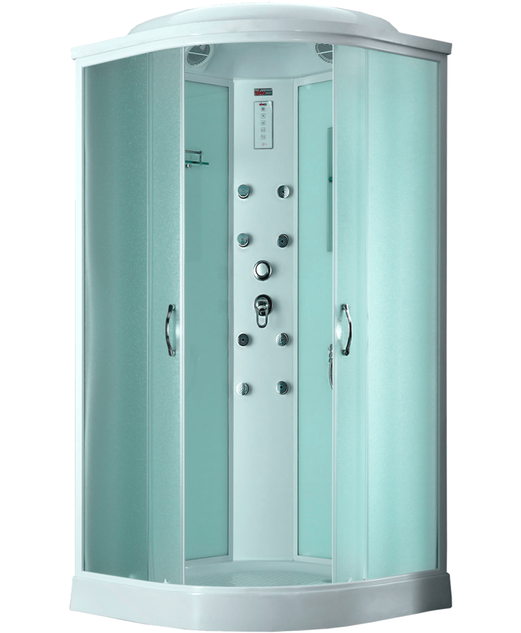 Душевая кабина Timo eco TE-0709 90*90*218, турецкая баня хамам, стульчик прозрачный