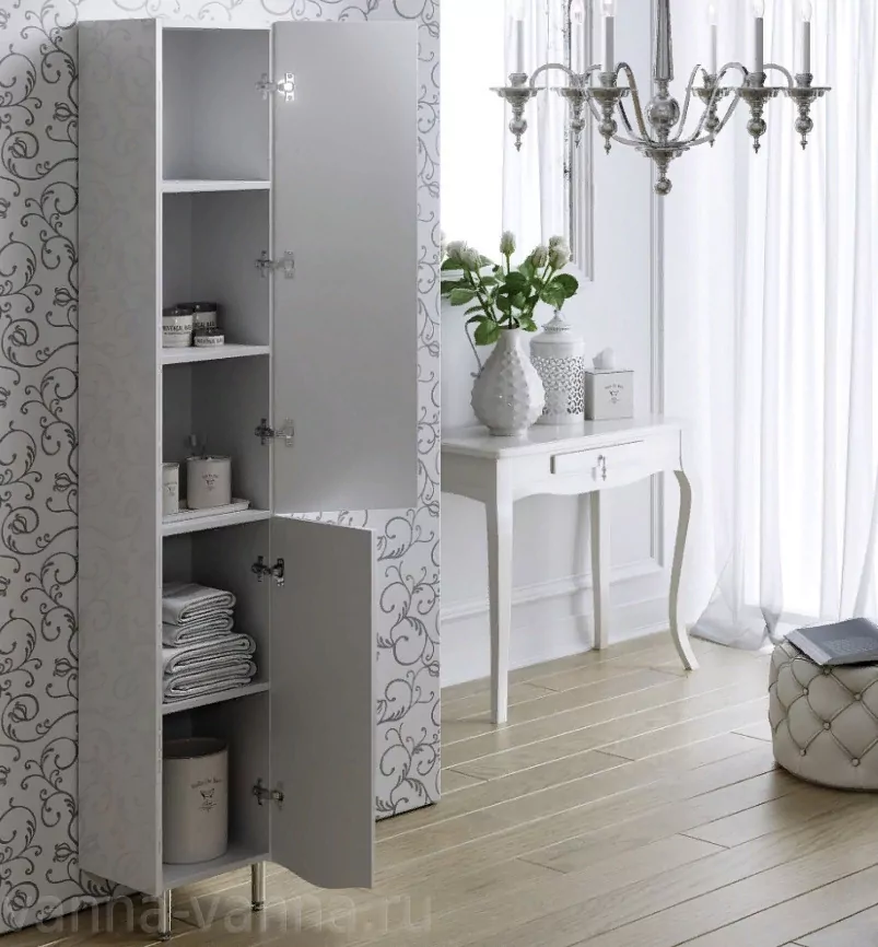 Пенал Alavann Monaco 30 L/R напольный, белый