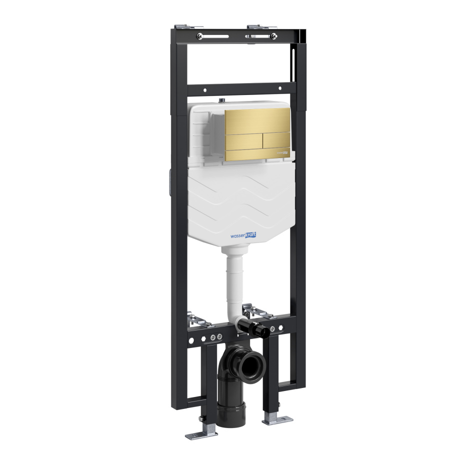 Инсталляция WasserKraft Dinkel 58TLT.010.ME.MG04 для подвесного унитаза, с кнопкой