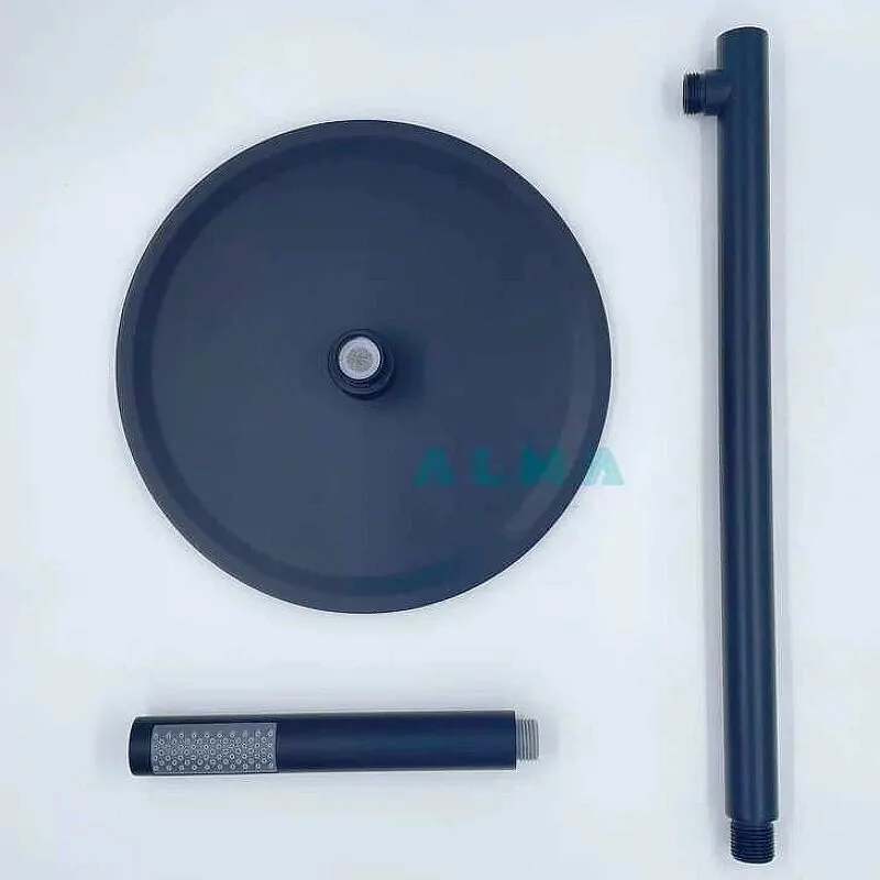 Душевой комплект ALMAes Marita TVZ-8833 черный матовый