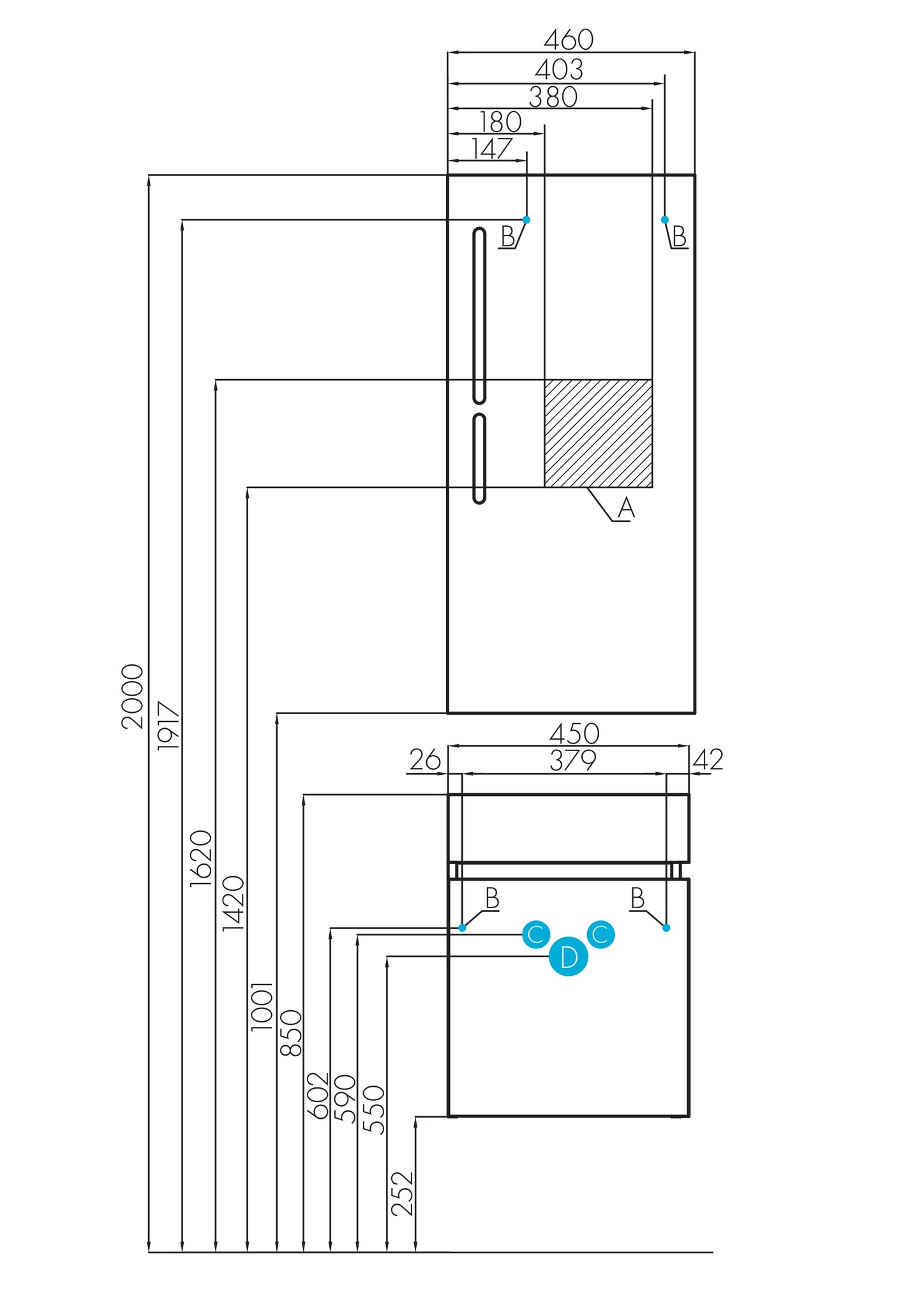 Тумба подвесная Aquaton Эклипс 46 с раковиной Эрис 46 L, белый