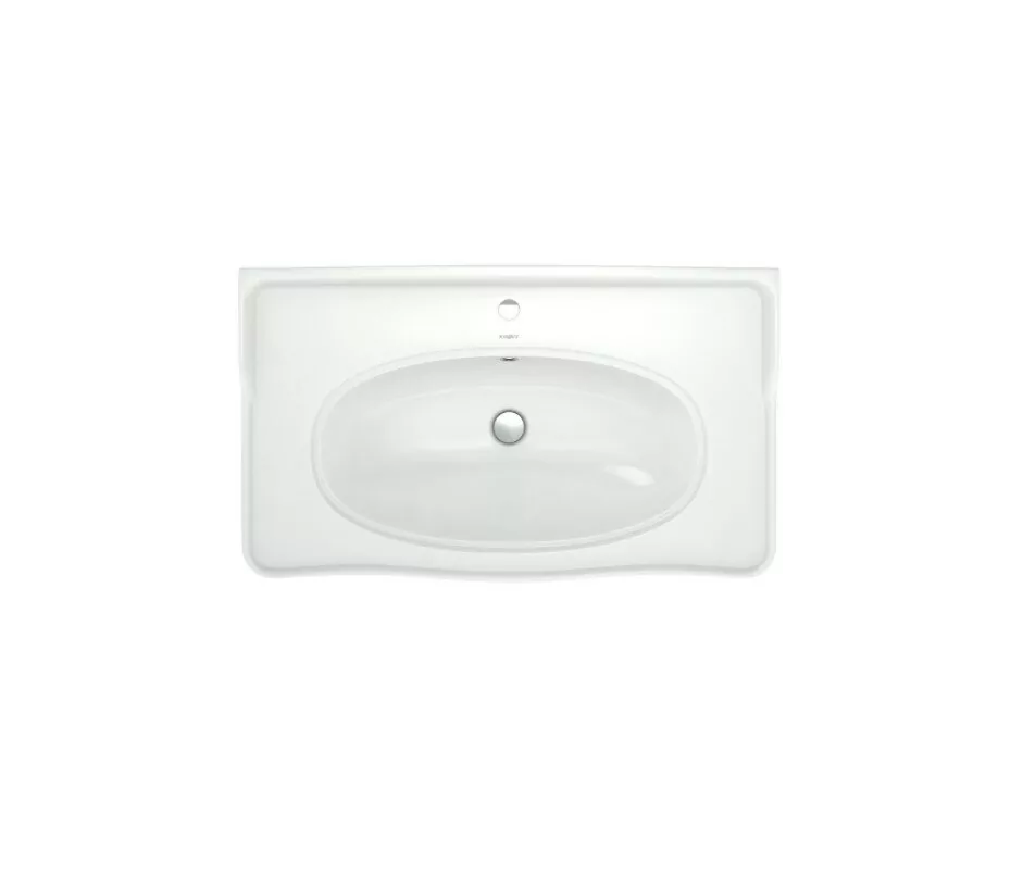 Тумба Corozo Манойр с раковиной Modern 85 напольная, белая