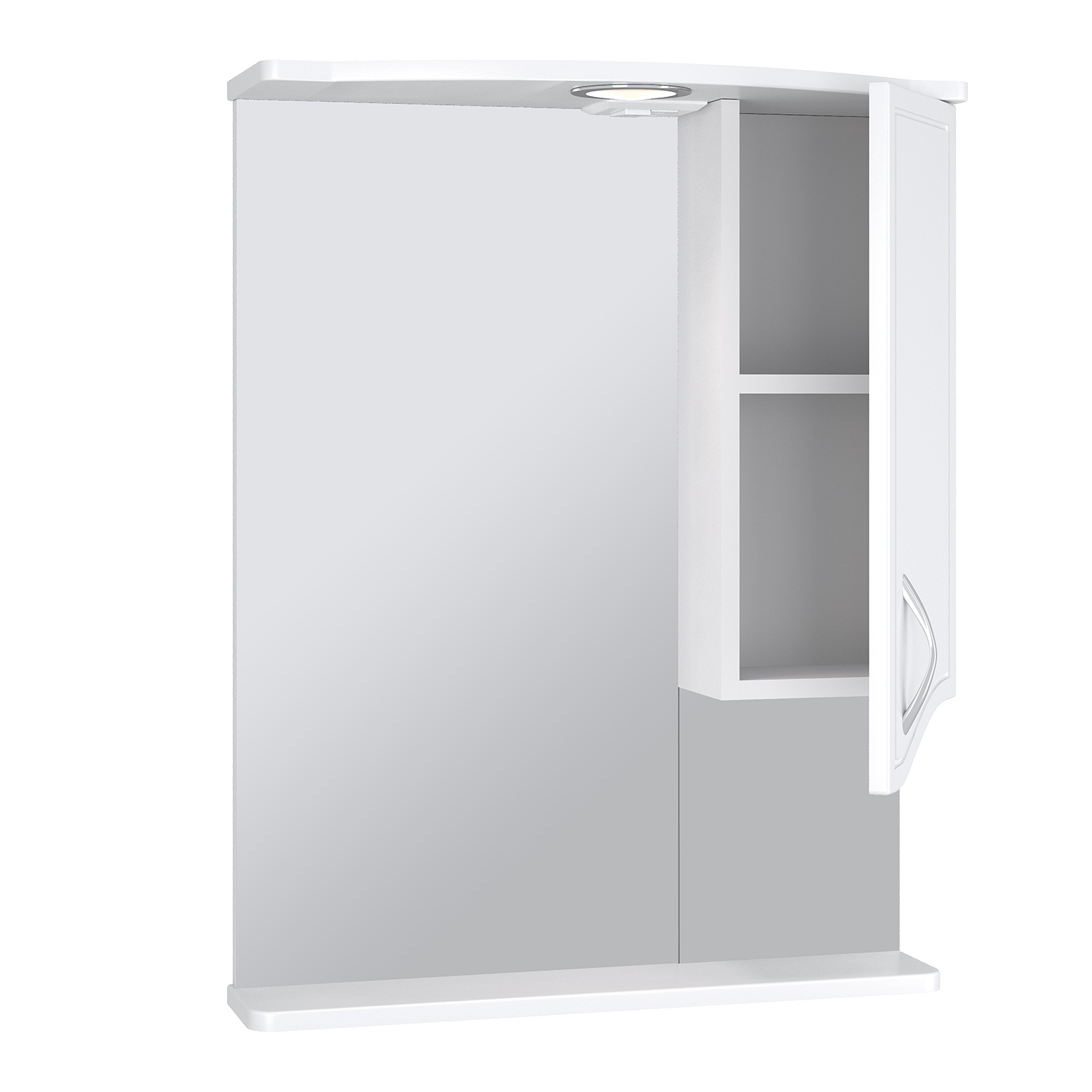 Зеркало со шкафчиком Runo Севилья 60 R, белый