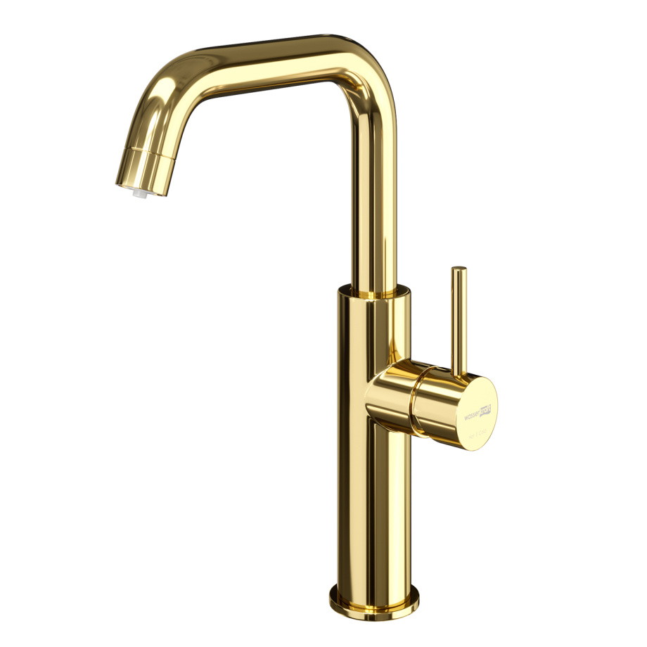 Смеситель для кухни под фильтр однорычажный WasserKraft А8577 глянцевое золото