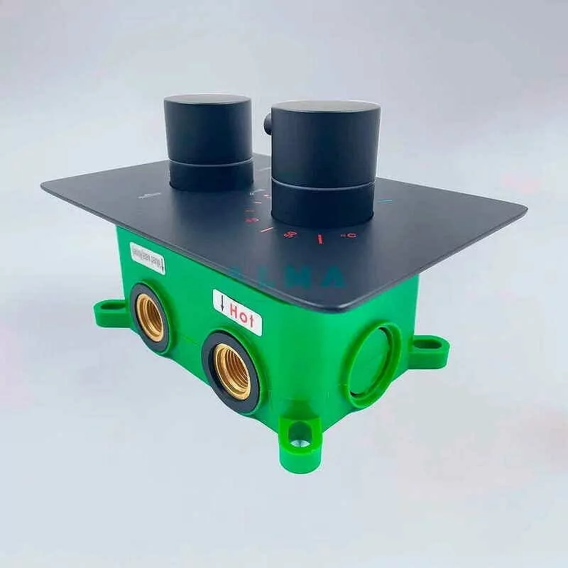 Душевой комплект ALMAes Weber TVZ-0808 черный матовый