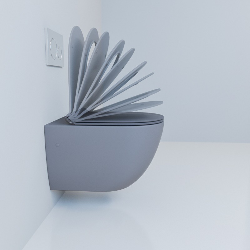 Унитаз подвесной Esbano GARCIA (Matt Grey) 550x370x370