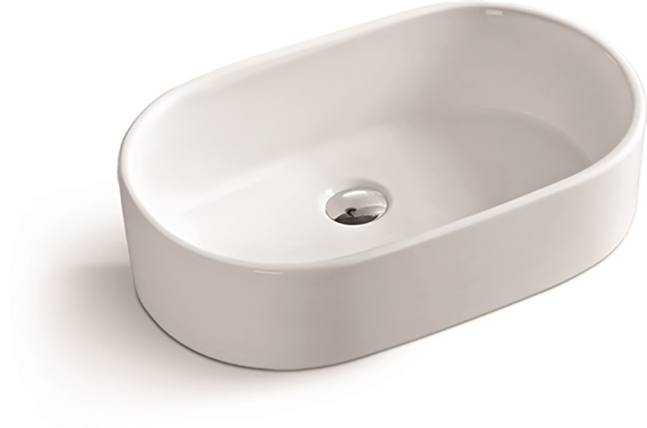 Раковина SantiLine SL-1018 накладная, белая