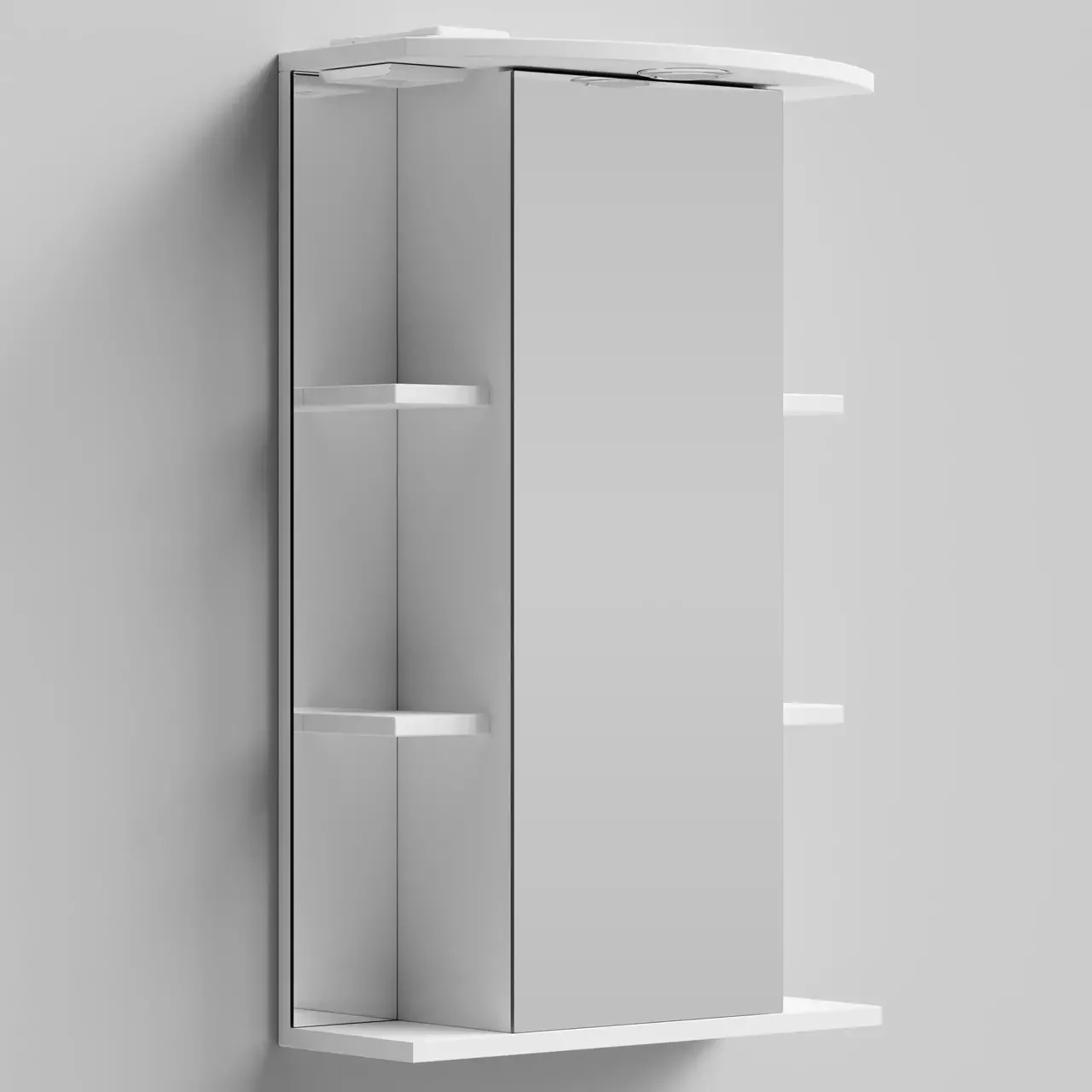 Зеркало-шкаф Vod-ok Эльба 50 L/R свет, белый