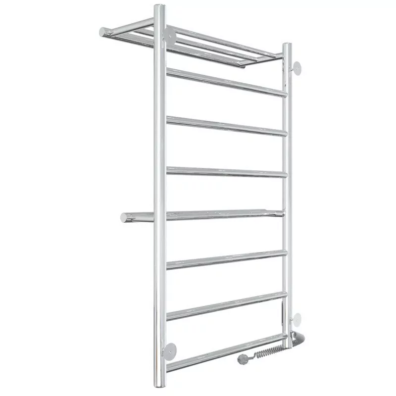 Полотенцесушитель электрический Laris Лавина П9 500х800 с полкой, левый, хром