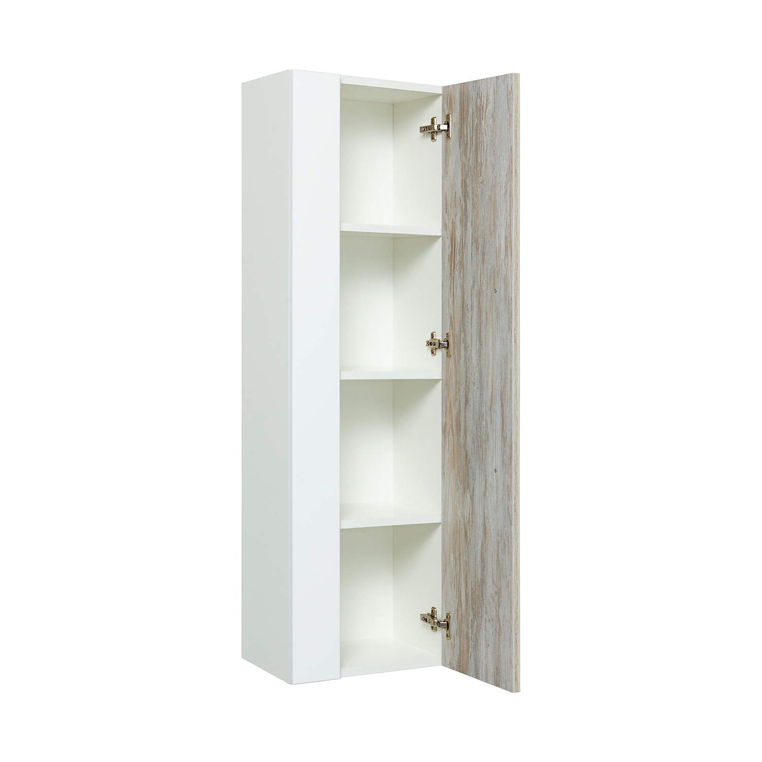 Пенал Runo Вудлайн 35 L/R, подвесной, универсальный, дуб скандинавский/белый