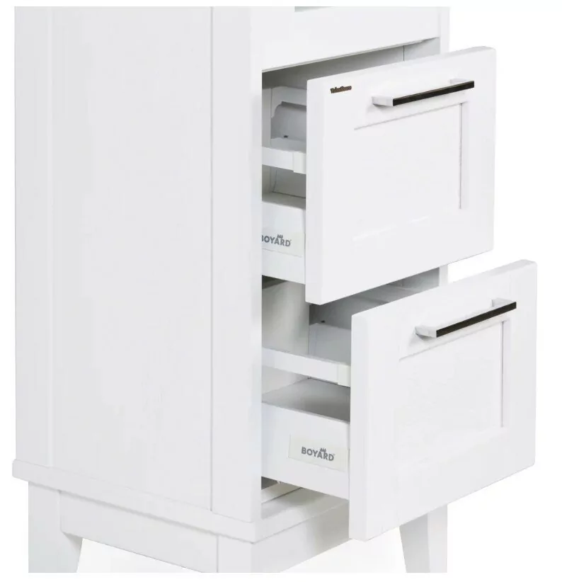 Пенал напольный ValenHouse Эйвори 40 L белый