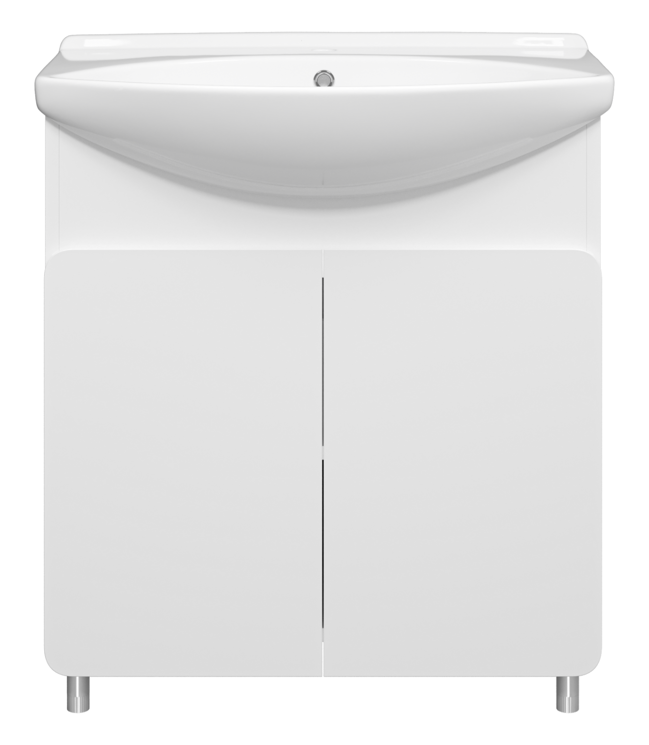 Тумба с раковиной Misty Чегет 75 белый