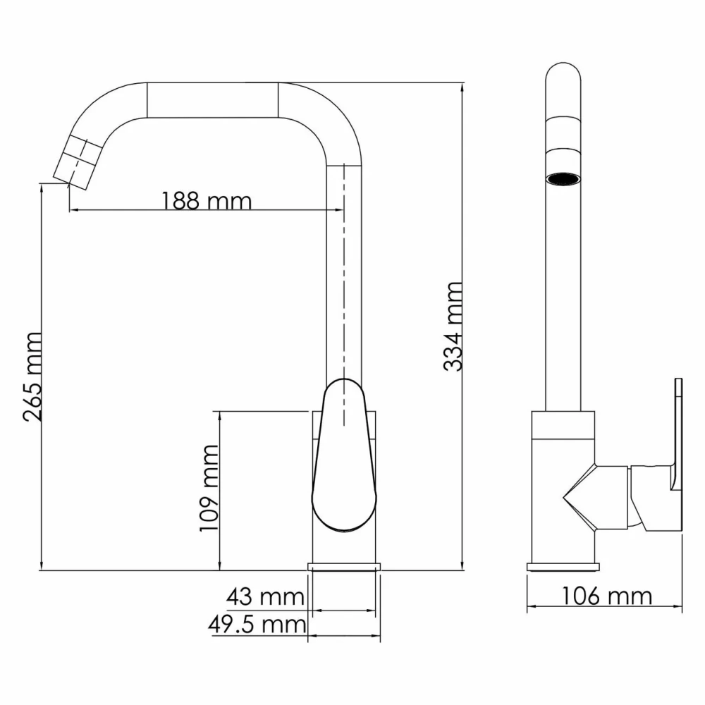 Смеситель для кухни WasserKraft Alz 28807 хром от магазина Vanna-Vanna.ru!