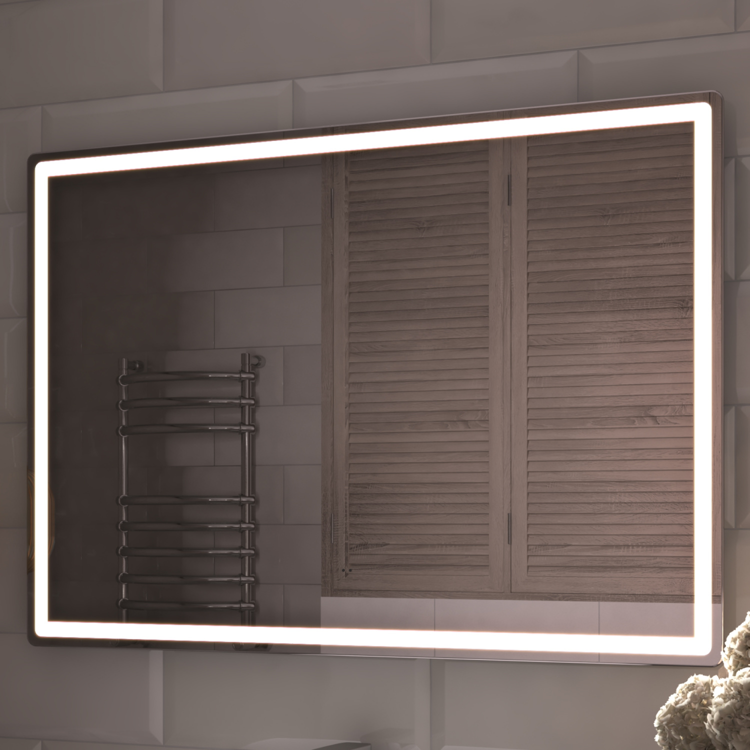 Зеркало Vigo Geometry Comfort 100 свет, сенсор, антизапотевание