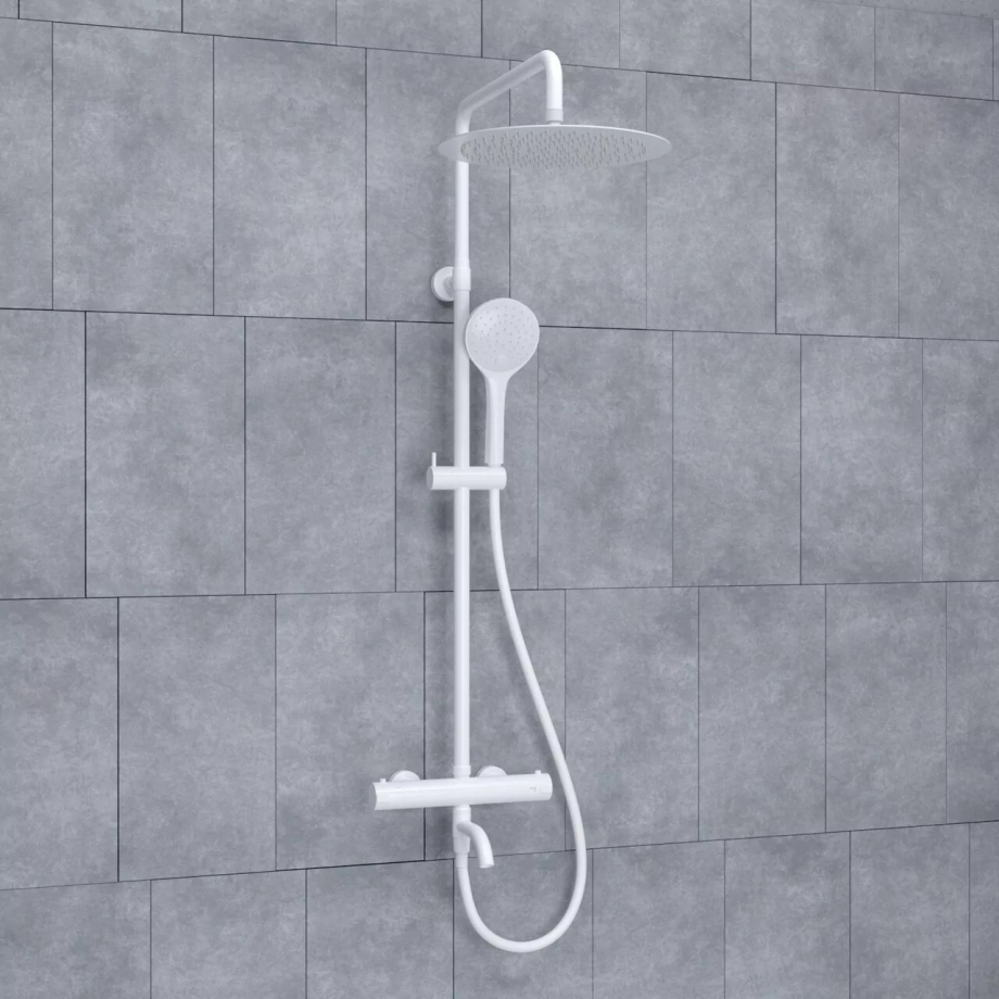 Душевая стойка WasserKraft A188.161.155.WM Thermo белый Soft-touch