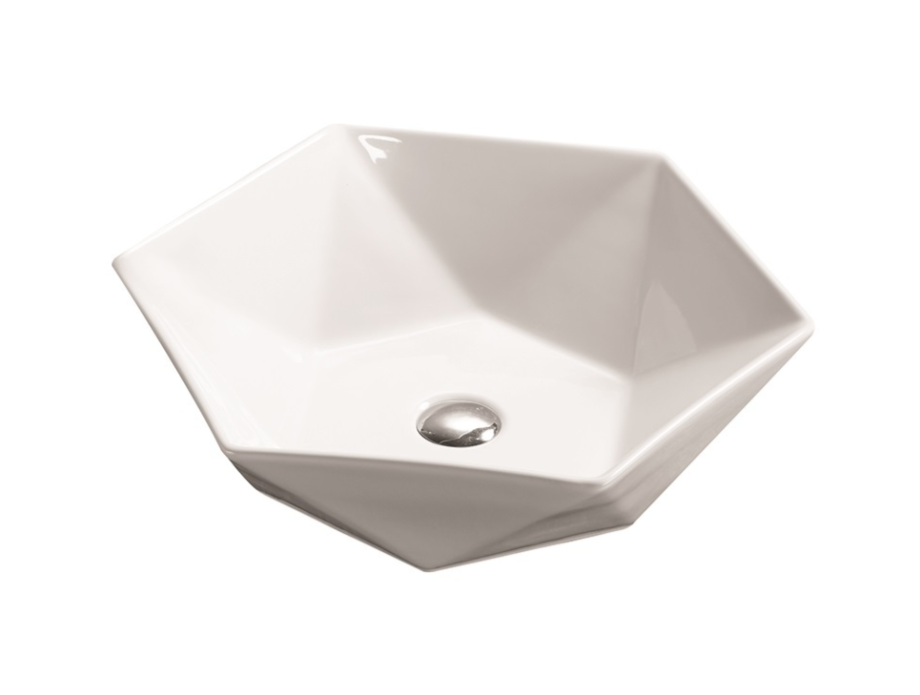 Раковина SantiLine SL-1058 накладная, белая