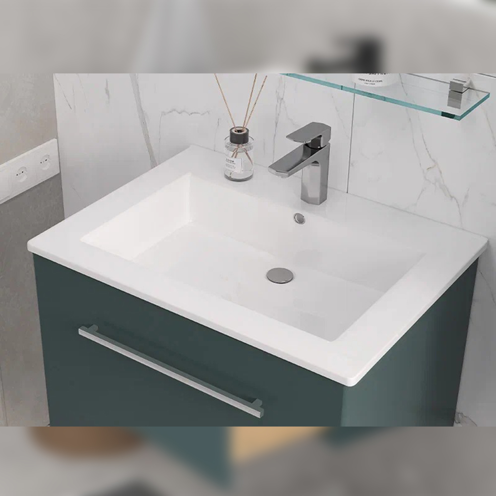 Тумба с раковиной подвесная Velvex Posse tp.POS.OSK.65.1Y верде, 65 см