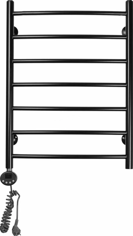 Полотенцесушитель электрический Калипсо Domoterm П7 500х700 L левый, черный матовый