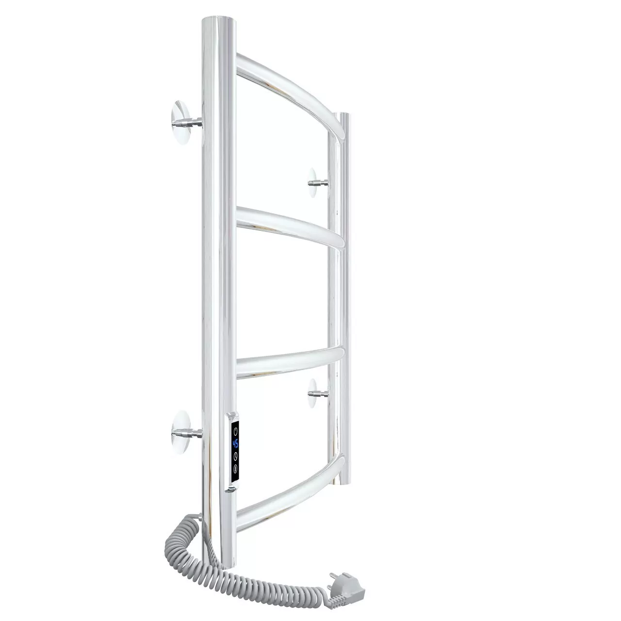 Полотенцесушитель электрический Laris Классик П4 400х500 с терморегулятором, левый, хром