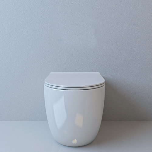 Унитаз Ceruttispa  BARBARIA Pulse CT7264 приставной, импульсный, белый