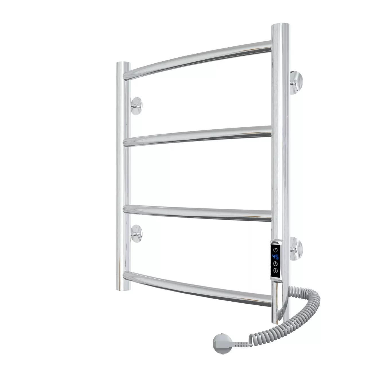 Полотенцесушитель электрический Laris Классик П4 400х500 с терморегулятором, правый, хром