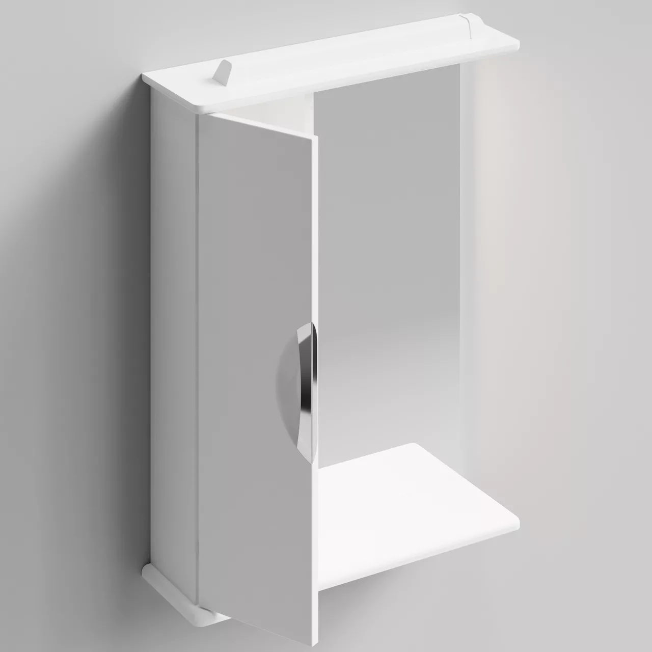 Зеркало-шкаф Vod-ok Лира 55 L свет, белый