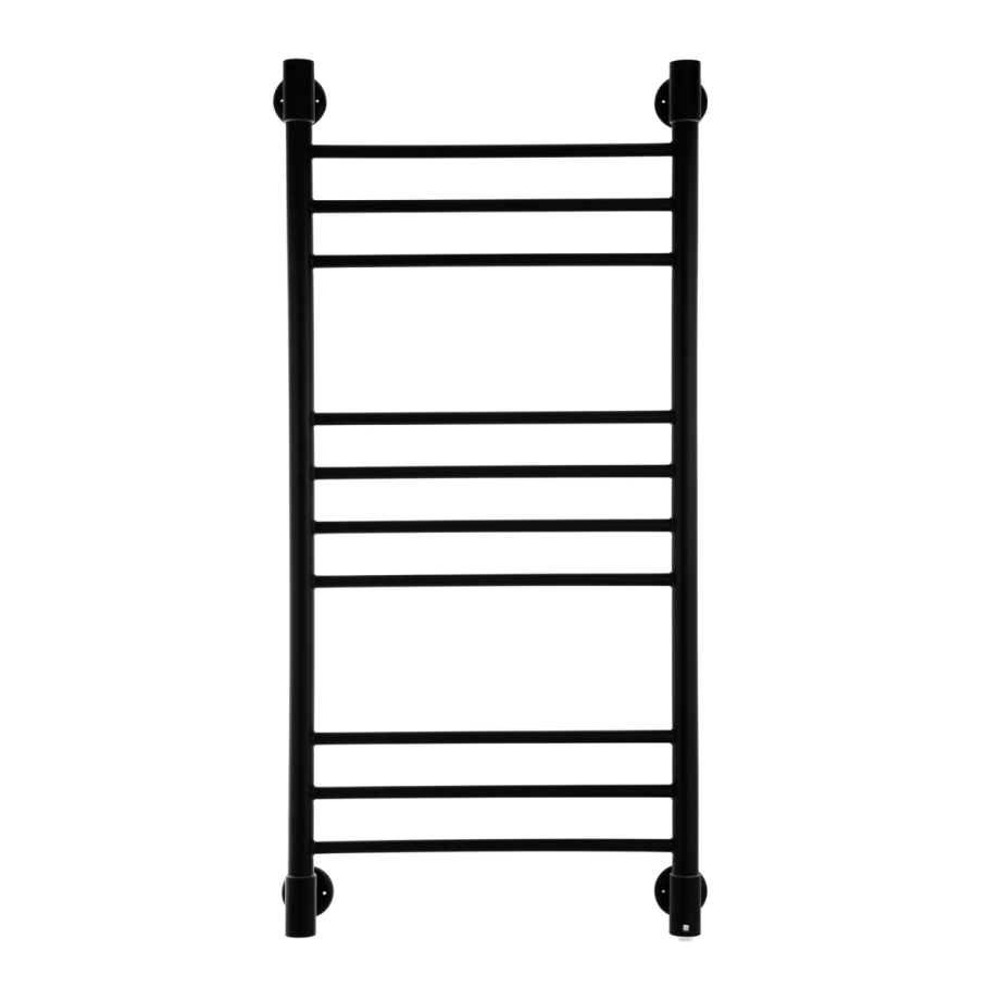 Полотенцесушитель электрический Energy Ergo2 P 1050x500 черный матовый, лесенка прямая, скрытое/наружное подключение