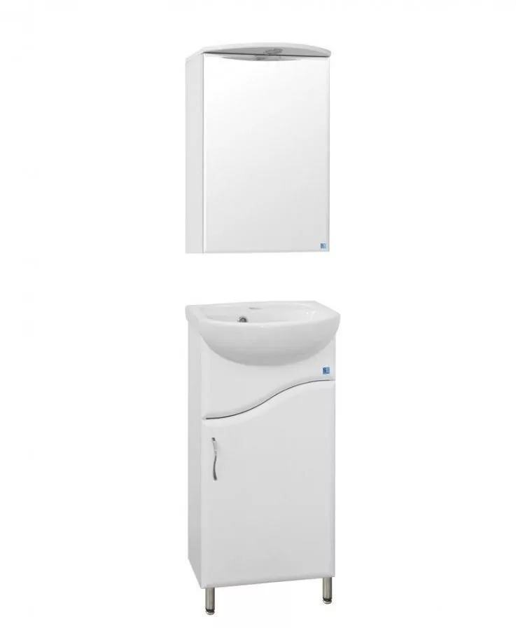 Зеркало-шкаф Style Line Стандарт Альтаир 40/С свет, белый