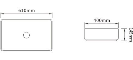 Раковина SantiLine SL-1090 накладная, белая