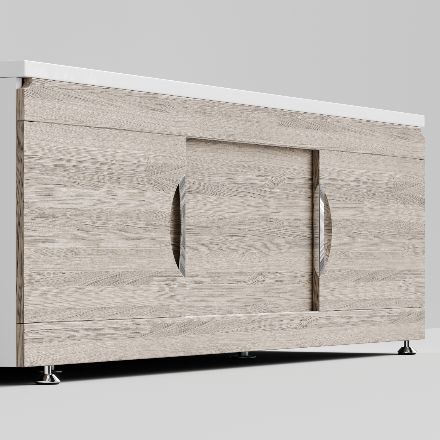 Экран под ванну Vod-ok Топ 180 раздвижной Дубослив ореховый светлый