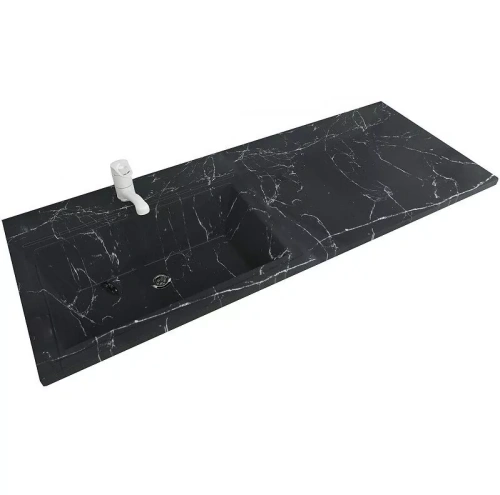 Раковина Stella Polar Мадлен 120 L черный мрамор от магазина Vanna-Vanna.ru!