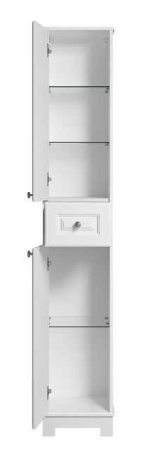 Пенал Misty Ларго 35 напольный, L, белый матовый